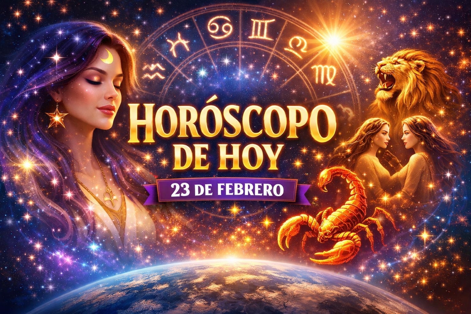 Horóscopo hoy: guía astral para el amor, dinero y decisiones este 23 de febrero de 2026