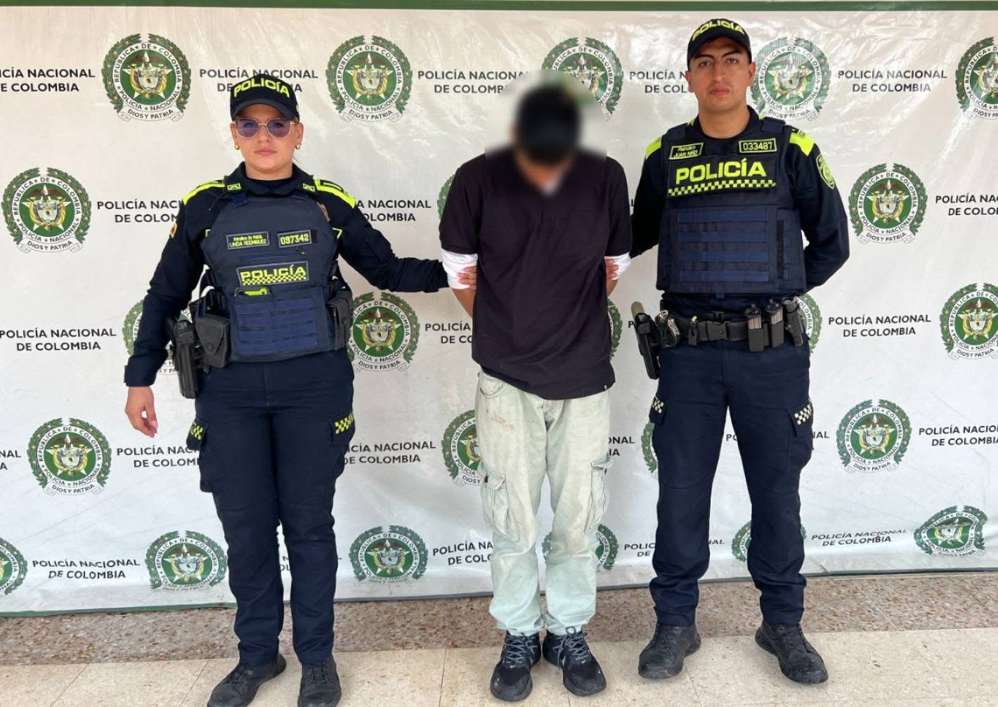 Capturan en flagrancia a presunto homicida tras riña en el centro de Neiva