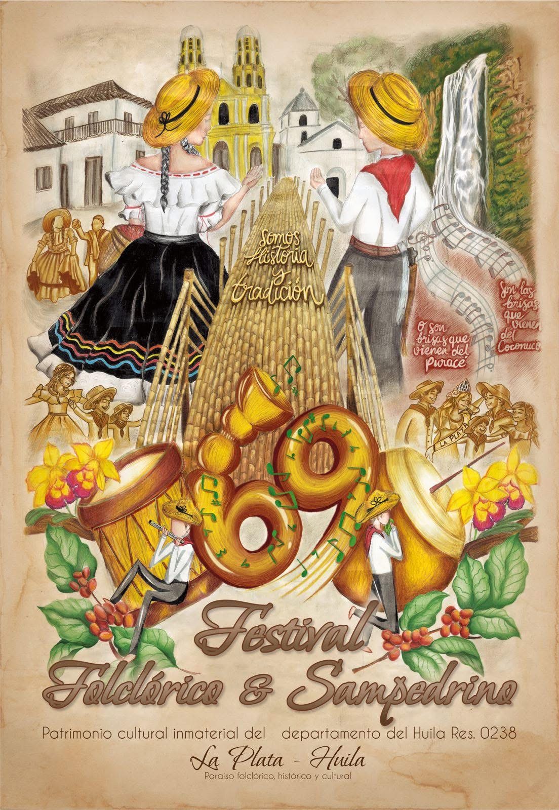 La Plata presenta el afiche oficial del 69 Festival Folclórico y Sampedrino